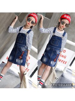 เอี้ยมกระโปรงยีนส์**ไม่รวมเสื้อตัวใน