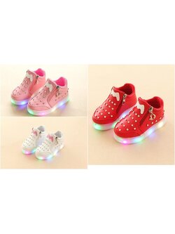 Friendly4kid รองเท้าผ้าใบ มีไฟ