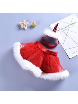 กระโปรง คริสมาสต์ สีแดง