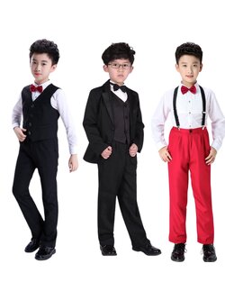 ชุดเซ็ต เสื้อกั๊กหูกระต่าย ชาย ชุดออกงานเด็ก