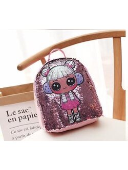กระเป๋าเด็กเป้ LOL ปักเลื่อม ไซส์กลาง