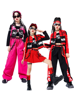 พร้อมส่ง ชุดเต้น ชุดแดนซ์ ชุดเซ็ทเสื้อแจ็คเก็ต แขนยาว+กางเกงวอร์ม