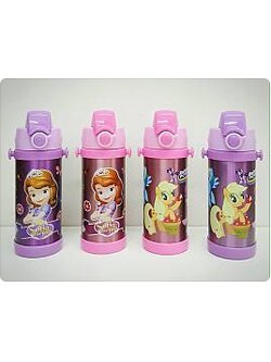 กระบอกน้ำแบบยกดื่ม ลายโพนี่-โซเฟีย