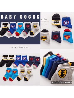 ถุงเท้ายาว เด็ก ลายฮีโร่