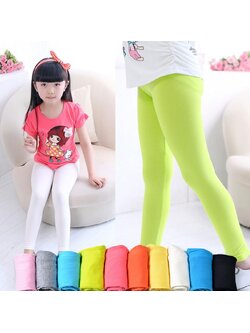 F-เลกกิ้งเด็ก สีพื้น