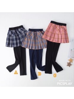 เลกกิ้งกระโปรง ลายสก๊อต