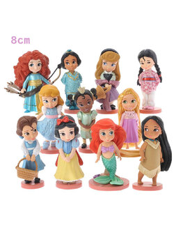 ของเล่นเด็ก เซ็ตตุ๊กตาโมเดลเจ้าหญิง ขนาด 8 cm