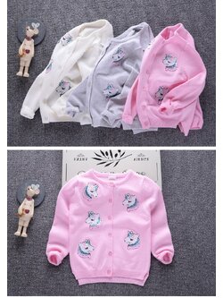 พร้อมส่ง ชุดกันหนาวเด็ก : เสื้อกันหนาว ไหมพรม ยูนิคอน