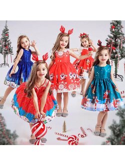 พร้อมส่ง ชุดเดรส คริสต์มาส ทรง แขนกุด