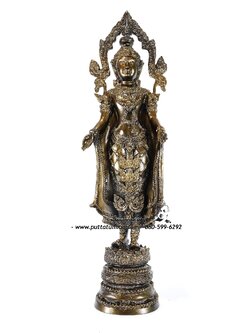 พระพุทธเจ้า ปางเปิดโลก เนื้อโลหะ ขนาด 5 นิ้ว สูง 14 นิ้ว