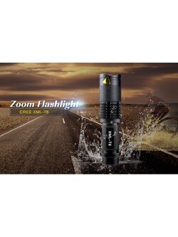 Premium ไฟฉายแรงสูง XML-T6 + 5 โหมดการทำงาน (Box set)