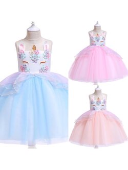 ชุดเด็ก : ชุดออกงาน ยูนิคอน ระบาย