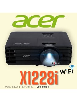 ACER X1228i มี wireless ความสว่าง 4,500 (ANSI Lumens) ความละเอียด(พิกเซล) 1024x768 (XGA) Contrast 20,000:1