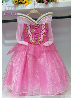 ชุดออโรร่า สีชมพู แขนยาว