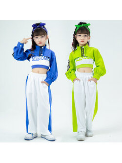 ชุดเต้น ชุดโคฟเวอร์แดนซ์ คอบเลคชั่นใหม่ สีเขียวนีออน แขนยาวคอสูง