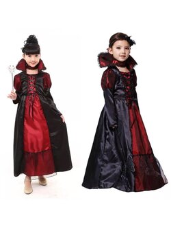 ชุด ฮาโลวีน ชุดแม่มด เดรสยาวสีดำ