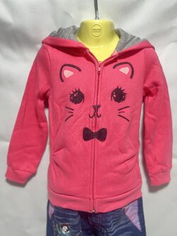 กันหนาว : เสื้อกันหนาว แมวสีชมพู