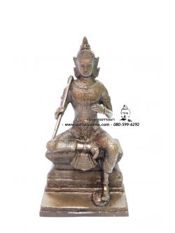 พระวิษณุกรรม เนื้อโลหะ ฐาน 6 นิ้ว สูง 9 นิ้ว