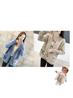 เสื้อกันหนาวไหมพรม ลายDog