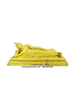 พระประจำวันอังคาร เนื้อเรซิ่น พ่นทอง ขนาด 9 นิ้ว ฐาน 20 นิ้ว สูง 8.5 นิ้ว