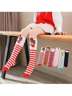 ถุงเท้ายาว ถุงเท้าเด็ก ลายหมี