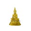 พระพุทธรูปปางมารวิชัย เนื้อโลหะ พ่นทอง หน้าตัก 2 นิ้ว สูง 3.5 นิ้ว