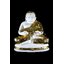 พระสังกัจจายน์ สีขาว ปิดทอง เนื้อเรซิ่น หน้าตัก 9 นิ้ว สูง 11 นิ้ว