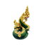 พญานาค เนื้อเรซิ่น สีเขียว ขนาด 9 นิ้ว สูง 12.5 นิ้ว