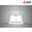MITSUBISHI พัดลมเพดาน 5 ใบพัดขนาด 56 นิ้วพร้อมรีโมท รุ่น C56-RW5 สีขาว