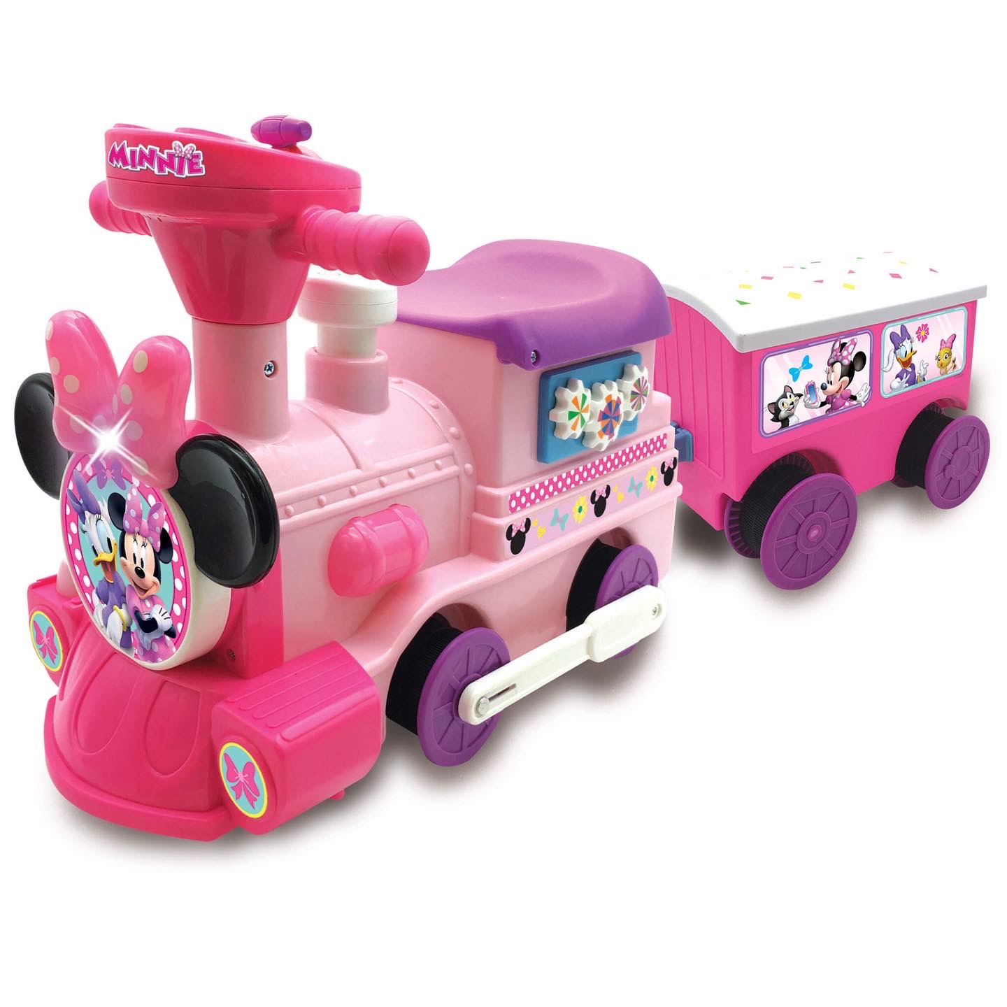 รถไฟแบตเตอรี่พร้อมราง Disney Minnie Mouse 6-Volt Powered Train with Tracks and Caboose