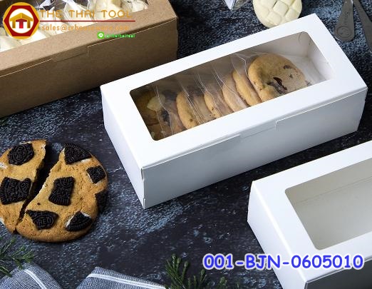 กล่องใส่พายสับปะรด 18x8x5.5 ซม. ขาว (เชียงราย)รหัสสินค้า 001-BJN-0605010