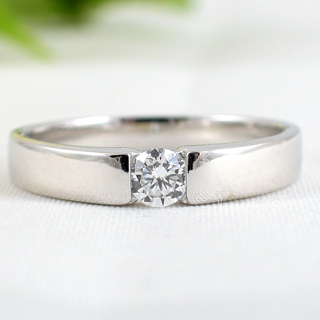 แหวนเงินแท้ราคาถูกชุบทองคำขาว เพชรCZแท้ 0.25 กะรัต งานประณีตสวยงาม สั่งผลิตค่ะ