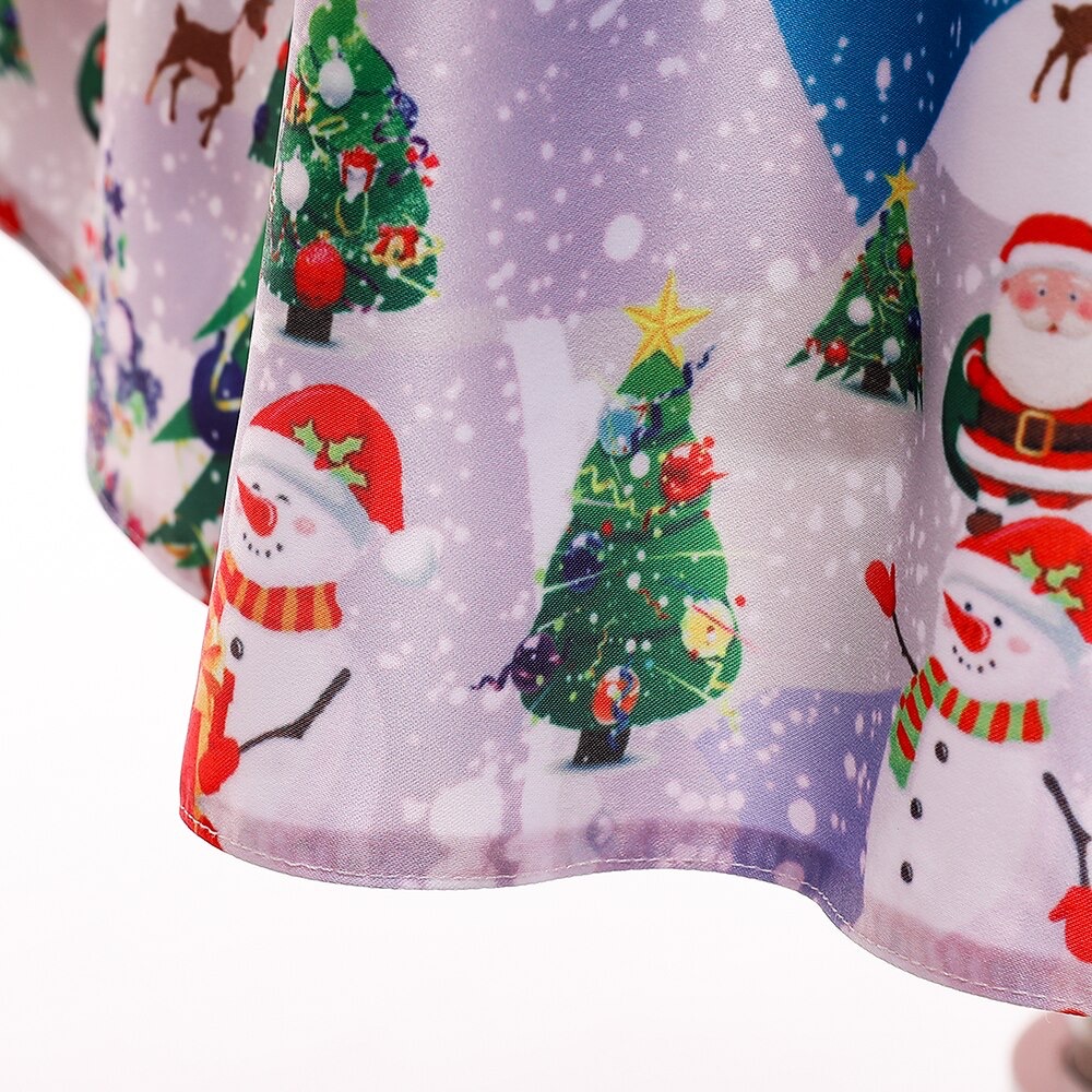 พร้อมส่ง ชุดเดรส คริสต์มาส แขนกุด ทรงยาว ผูกโบว์