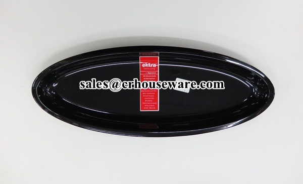 SERVING PLATE 12" จานทรงรี ทรงออแกนนิกส์ 017-P2106