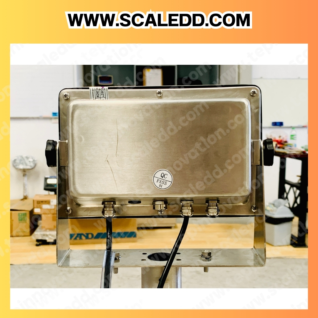 เครื่องชั่งแสตนเลส500กิโลกรัม เครื่องชั่งตั้งพื้นน้ำหนัก500กิโลกรัม ความละเอียด100กรัม ขนาดแท่น 1.2x1.2m. ยี่ห้อ TIGER รุ่น TI-03SS