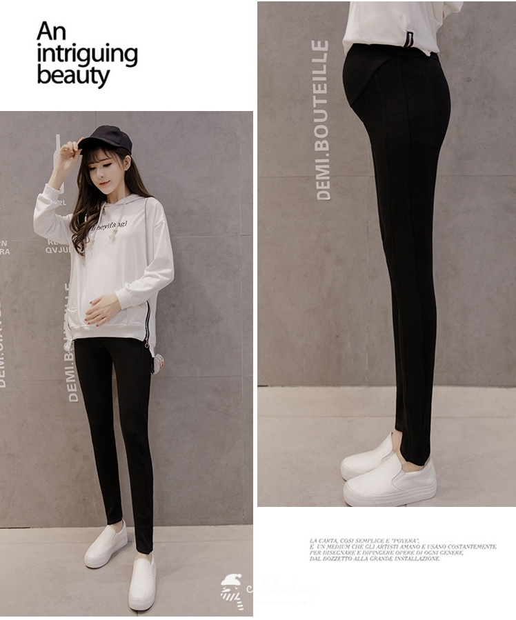 เลกกิ้งกันหนาวคนท้องสีดำ M-2XL