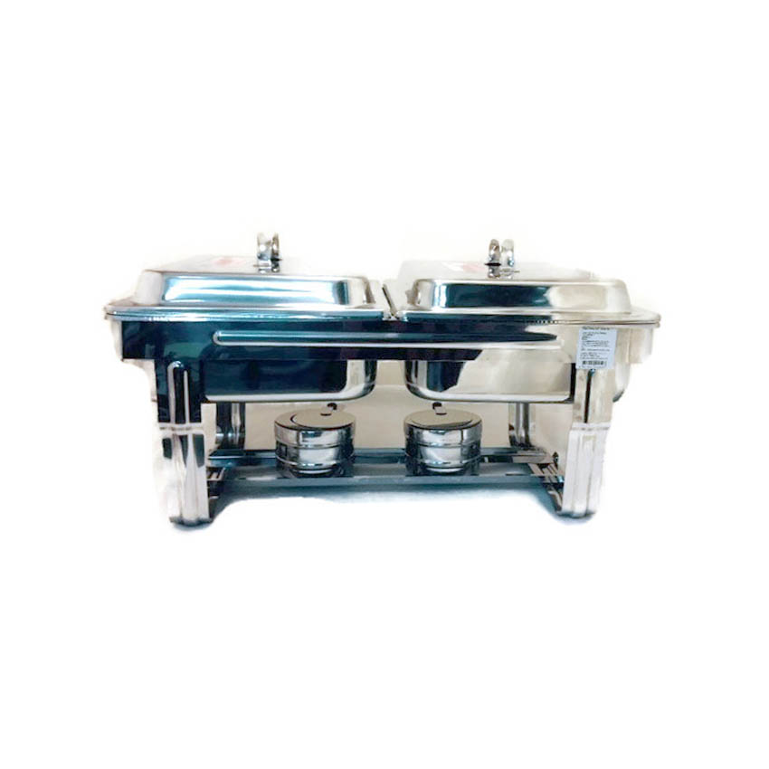 ชุดอ่างอุ่นอาหาร อ่างคู่ Chafing Dish 005-1002-40252,อ่างอุ่นอาหารโรงแรมแบบอ่างคู่,เชียงรายอ่างอุ่นอาหารบุฟเฟย์