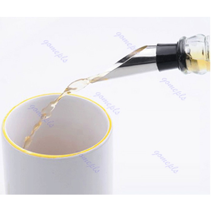 จุกรินไวน์ พร้อม สต๊อปเปอร์ Red Wine Funnel Bottle Pourer