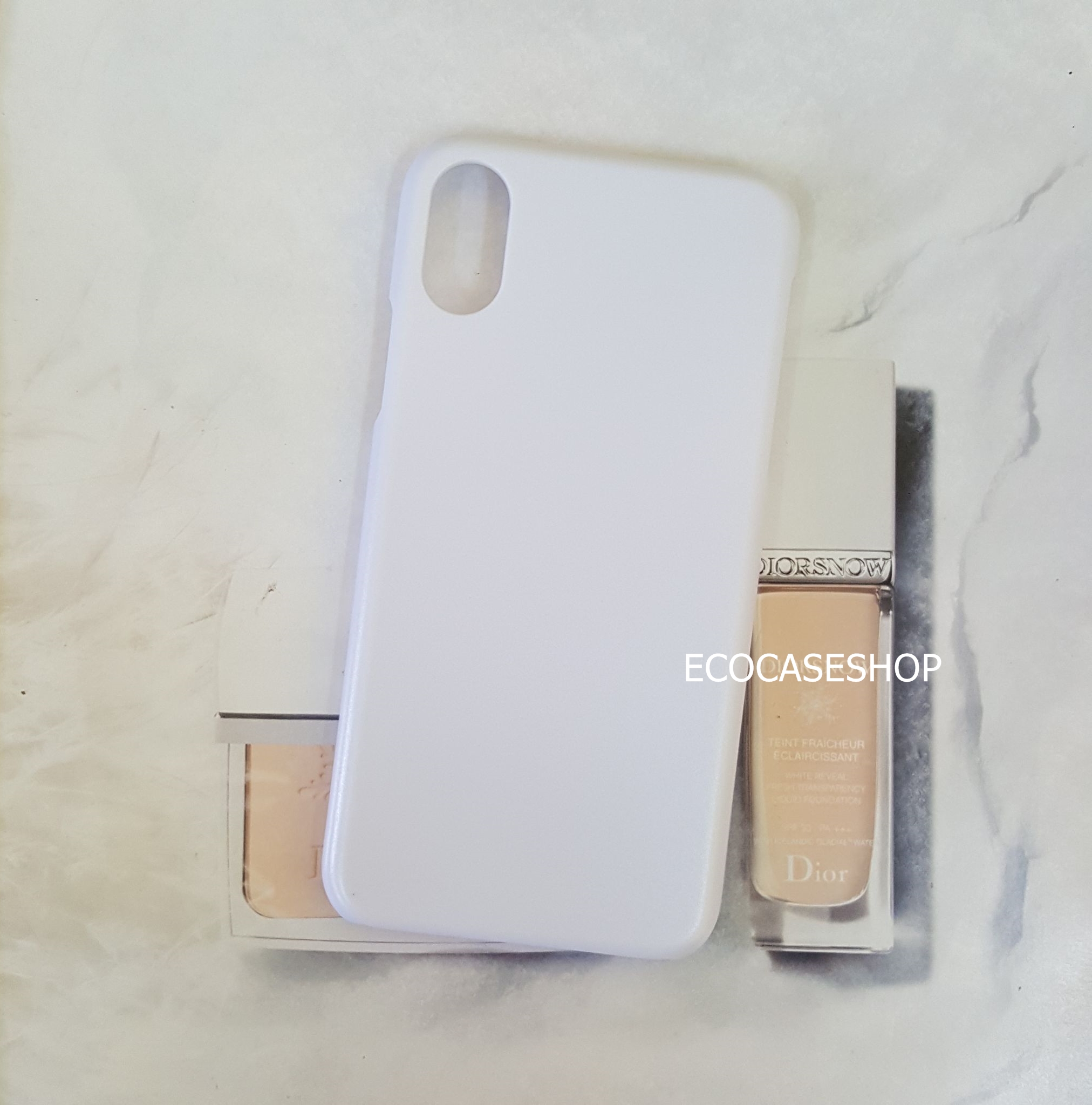iPhoneX/Xs เคสแข็งด้าน(new) สีขาว