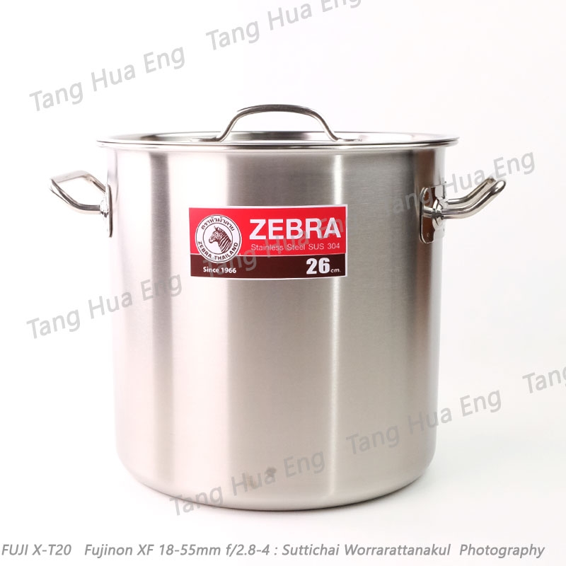 zebra หม้อสตูว์สเตนเลส Cheffy ขนาด 26x26 ซม. ตราหัวม้าลาย