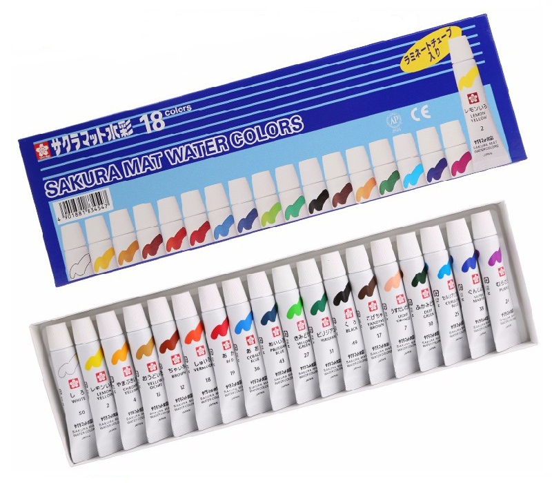 ชุดสีน้ำ Sakura 5ml 18สี