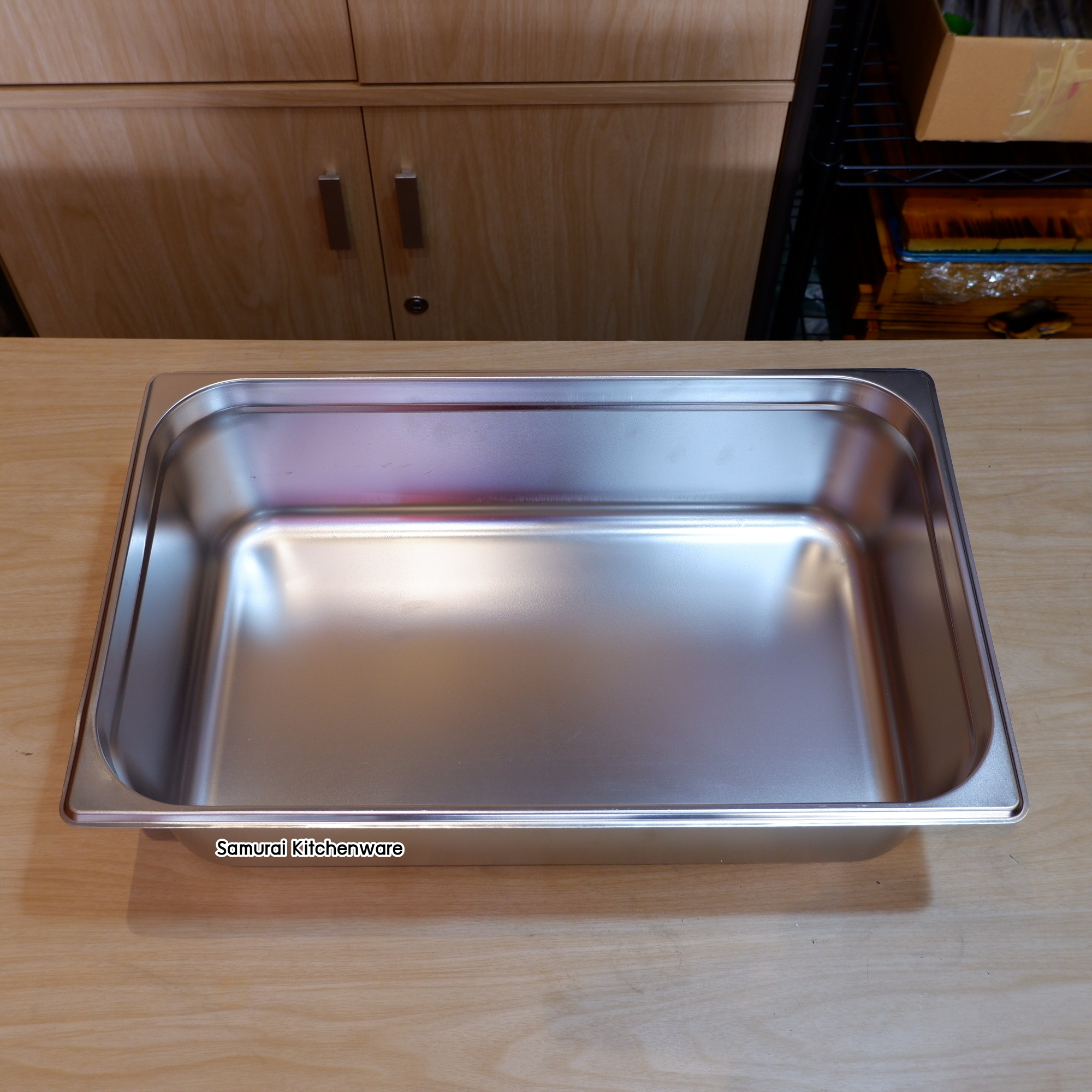 ถาดสแตนเลส ทรง Europe SS-304 1/1 (53x32.5x15 cm)