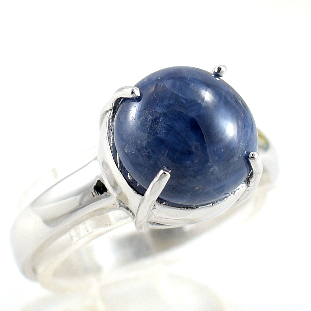 แหวนเงินแท้ราคาถูกชุบทองคำขาว ไพลินแท้ 5.30 กะรัต งานประณีตสวยงาม สั่งผลิตค่ะ