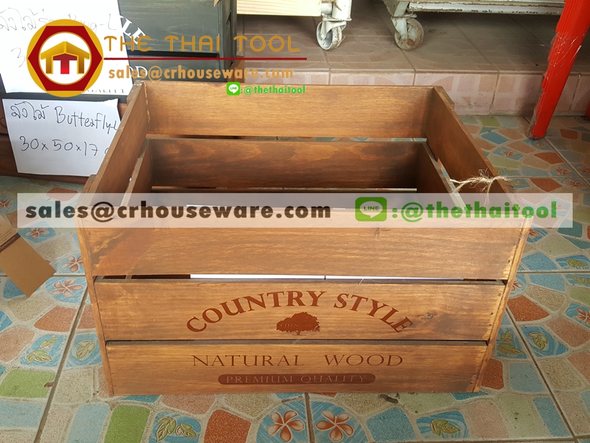 ลังไม้รุ่น Auto รหัส : 005- Auto Wooden crate Auto. Code : 005-Auto