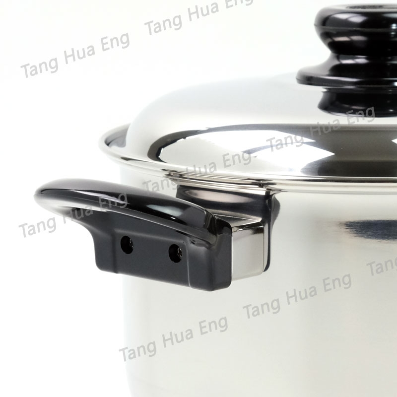 Zebra หม้อหุงต้มสเตนเลส 2 หู ขนาด 24 ซม. Merry ตราหัวม้าลาย