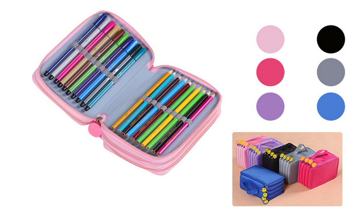 กระเป๋าดินสอสี กล่องเครื่องเขียน 3 ซิป และ 4 ซิป