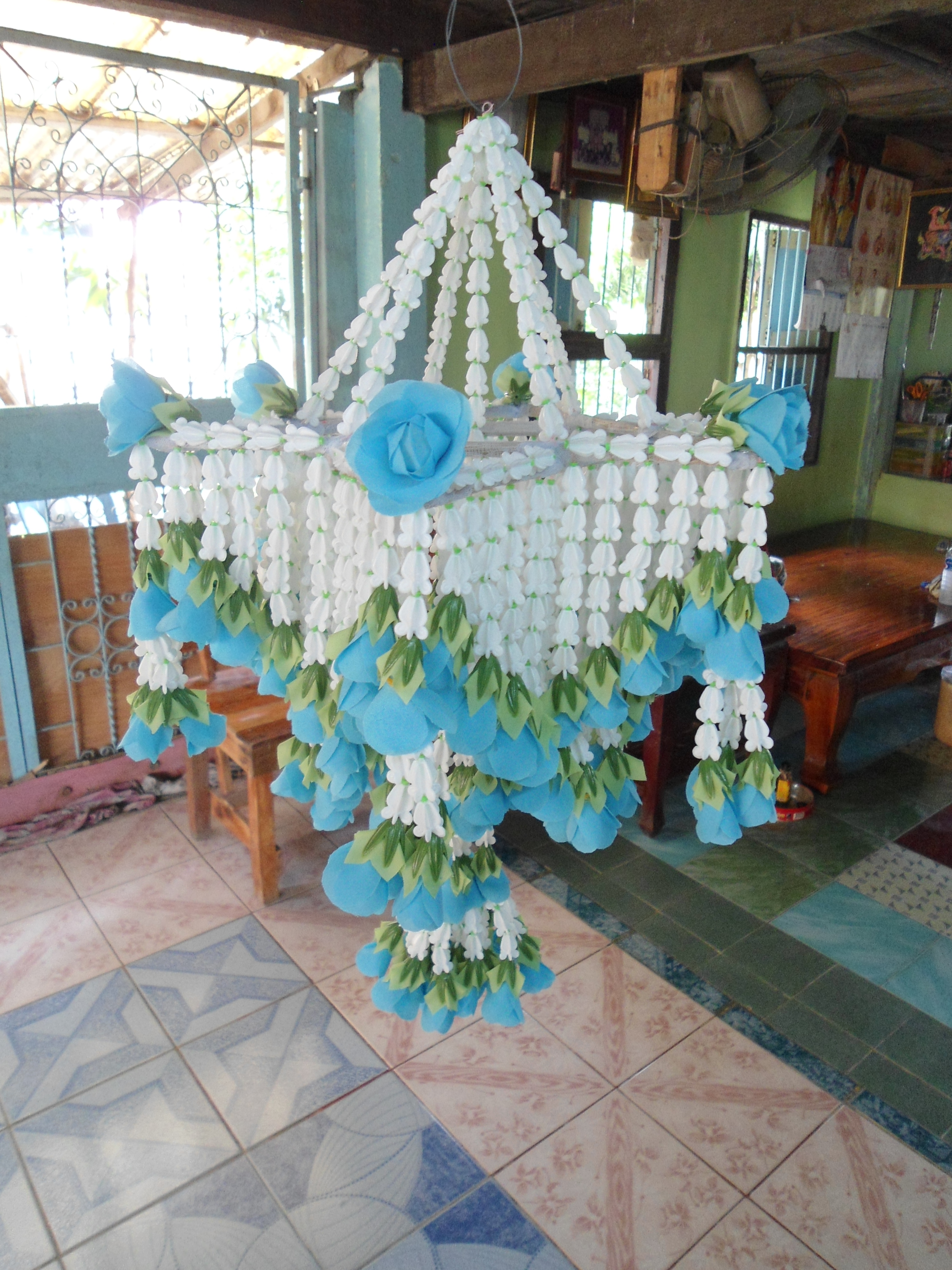 เครื่องแขวน ระย้าน้อยสีฟ้า (14นิ้ว)