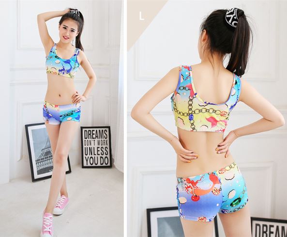 พร้อมส่ง ชุดว่ายน้ำ ผู้ใหญ่ เซ็ต4ชิ้น สีฟ้า สุดคุ้ม สามารถใส่แยกชิ้นได้