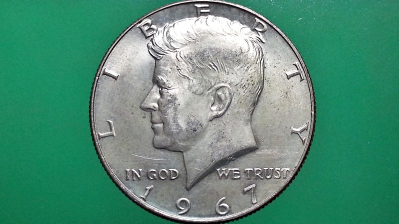 เหรียญ เงินตรา ประเทศ สหรัฐอเมริกา Cents / Half Dollar (Kennedy) 1967