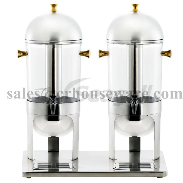 เครื่องจ่ายน้ำผลไม้ลัคซ์ซูรี่-แบบคู่ 17 ลิตร Luxury Juice Dispenser Double 17 L. 005-110-000-3-63
